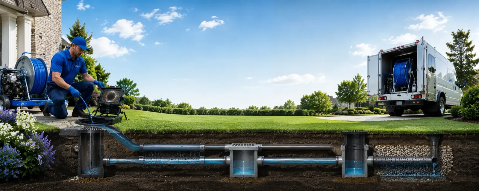 Outdoor drain cleaning information for Fairfield, PA